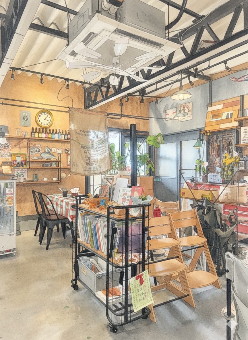 インダストリアルな内装